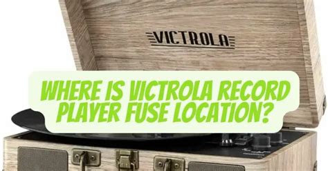 The On/Off switch on the tuner does not power any of the dials, lights in the cabinet, or speakers. . Victrola record player fuse location